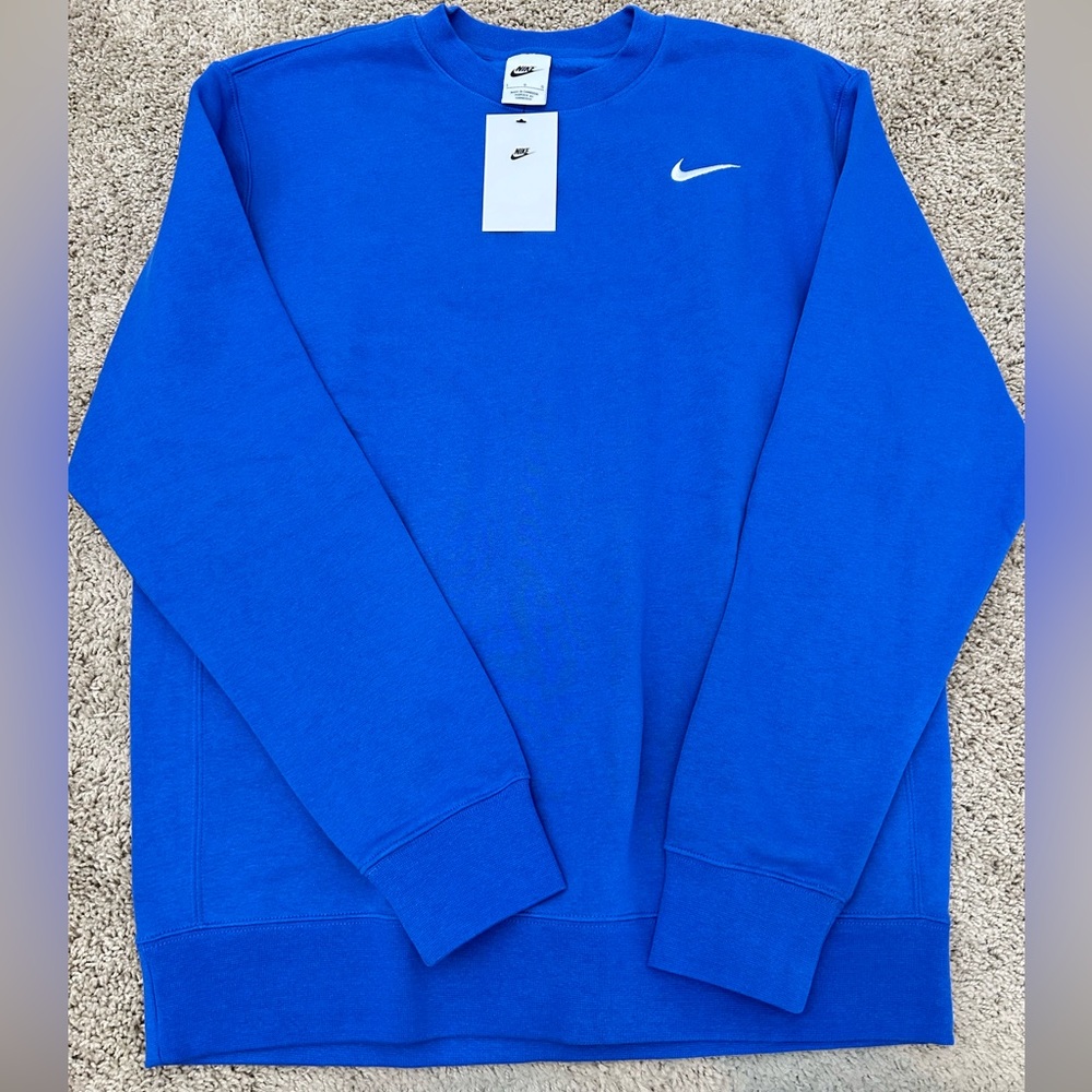 Nike Pullover Crew neck Blue Size Large